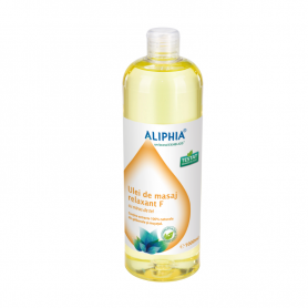 Ulei de masaj relaxant F cu miros de tei, 1000 ml, Aliphia Exhelios