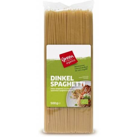 Spaghetti din grau spelta, eco-bio, 500 g, Green Organics