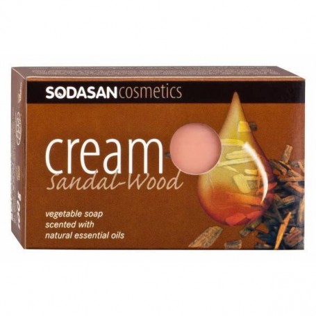 Sapun crema ecologic cu santal 100gr - SODASAN