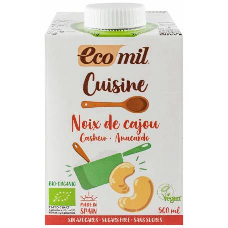 Crema vegetala pentru gatit din caju Eco-Bio 500ml - Ecomil