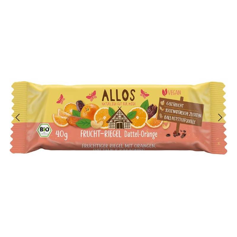 Baton din curmale cu portocala Eco-Bio 40g - Allos