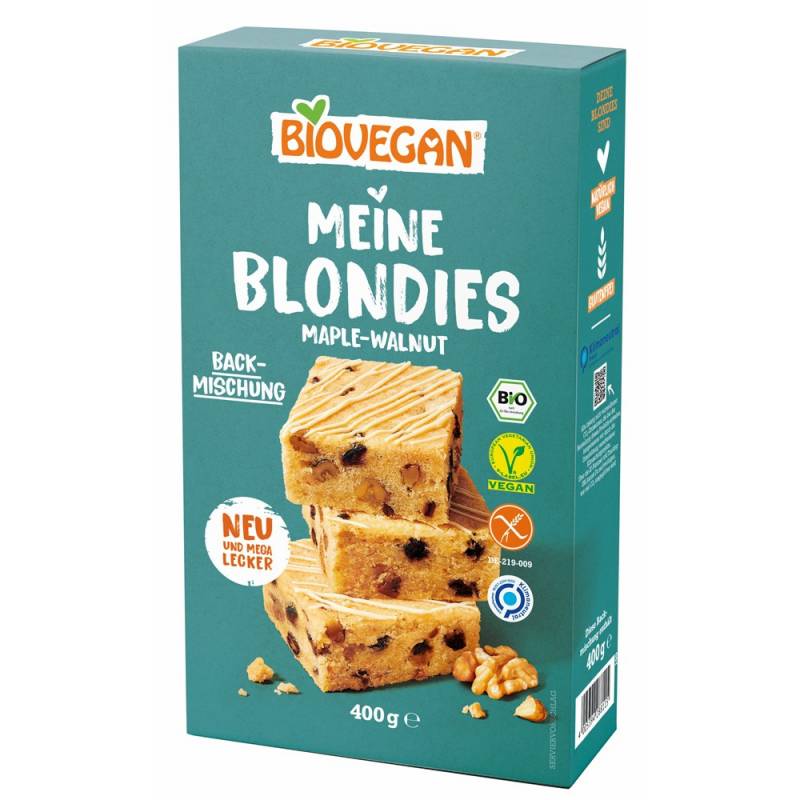 Mix pentru Blondies cu nuci si zahar de artar, eco-bio, fara gluten,