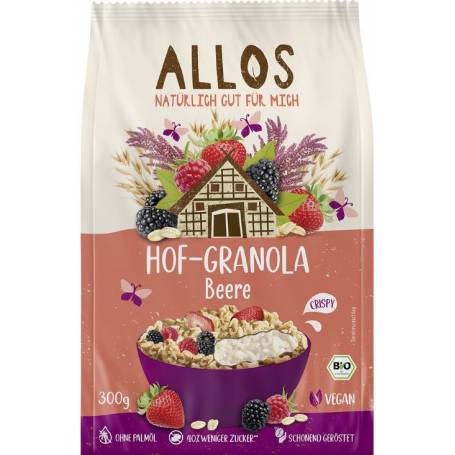 Granola cu fructe de padure Eco-Bio 300g - Allos