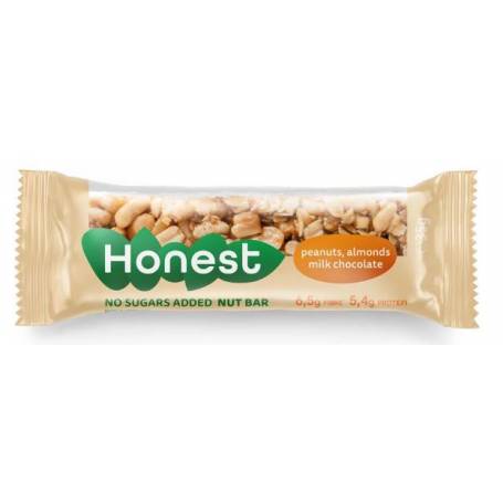 HONEST BATON cu ARAHIDE, MIGDALE SI CIOCOLATA Fara Zahar 35g - SLY NUTRITIA