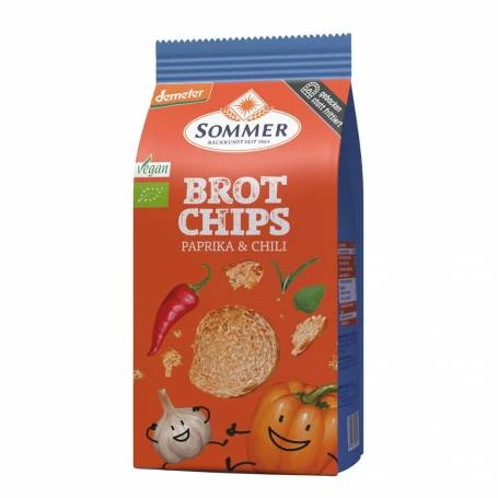 Rondele vegane de paine cu ardei si chili, eco-bio, 100 g, Sommer-Co