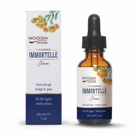 Ser de fata anti-aging cu Immortelle, bio, 30 ml, Wooden Spoon