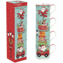 Set 4 cani de portelan, 0,275l, Santa`s Friends - Pronat