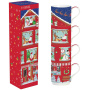 Set 4 cani de portelan, 0.275l, Christmas Neighbours - Pronat