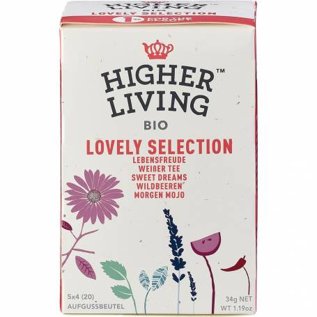 Selectie de ceaiuri, eco-bio, 20 plicuri, Higher Living