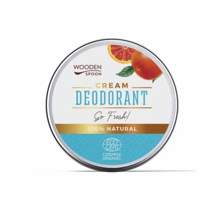 Deodorant crema Go Fresh, eco-bio, 60 ml, Wooden Spoon