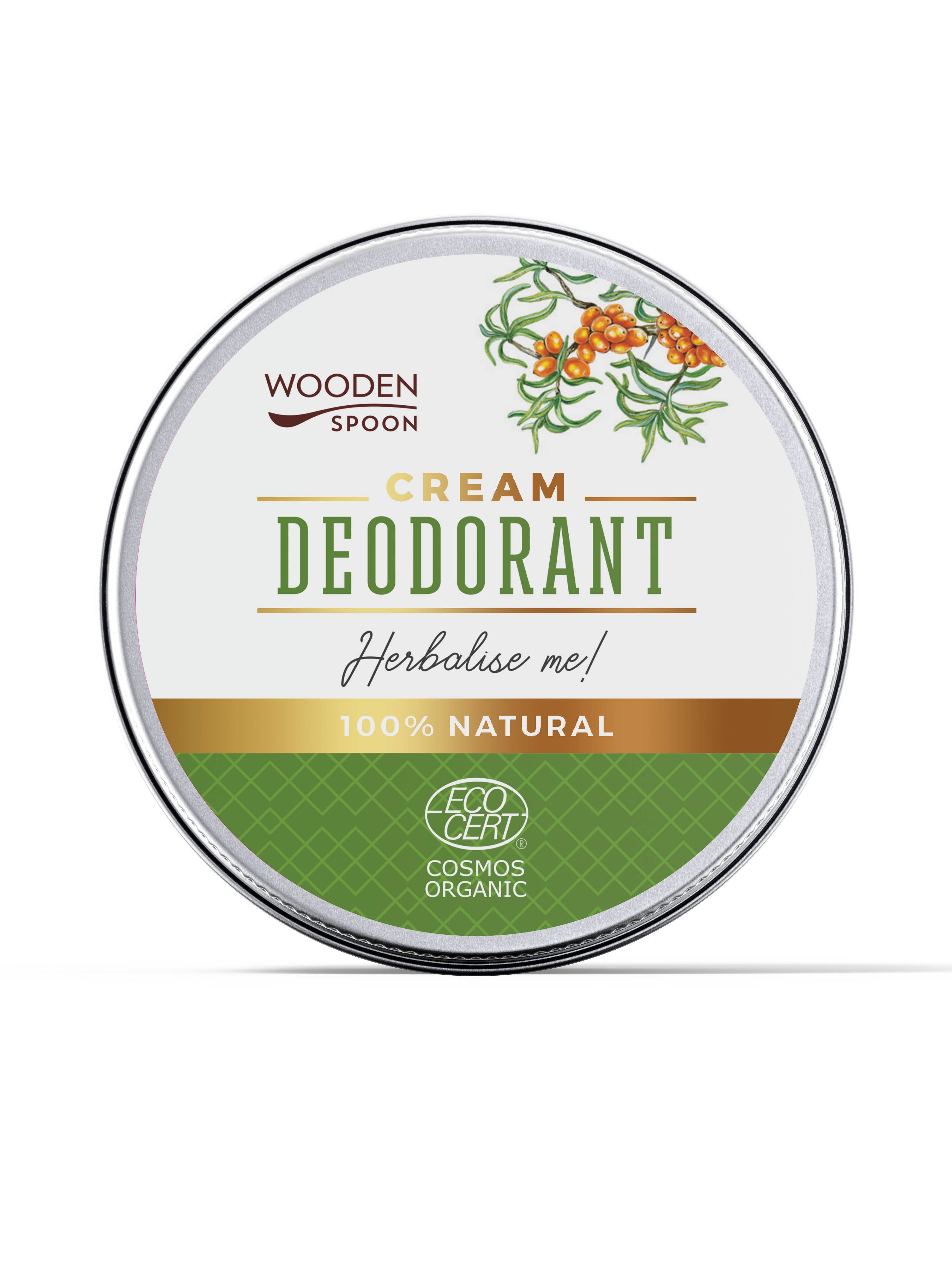 Deodorant Crema Herbalise Me, Eco-bio, 60 Ml, Wooden Spoon