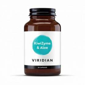 KiwiZyme Si Aloe enzime digestive, fibre si prebiotice 30 capsule - Viridian
