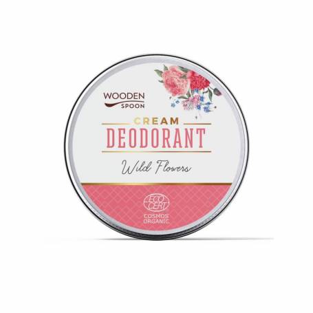 Deodorant crema Wild Flowers, eco-bio, 60 ml, Wooden Spoon