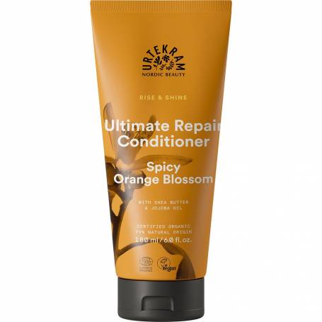 Balsam de par, reparator si hidratant, cu portocala, unt de shea si jojoba, 180ml, Urtekram