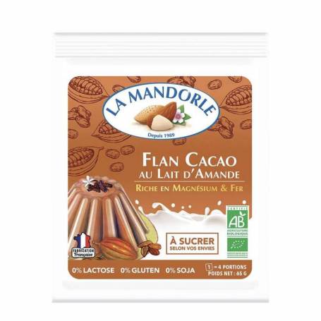 Budinca cacao cu lapte de migdale, 65g - La Mandorle