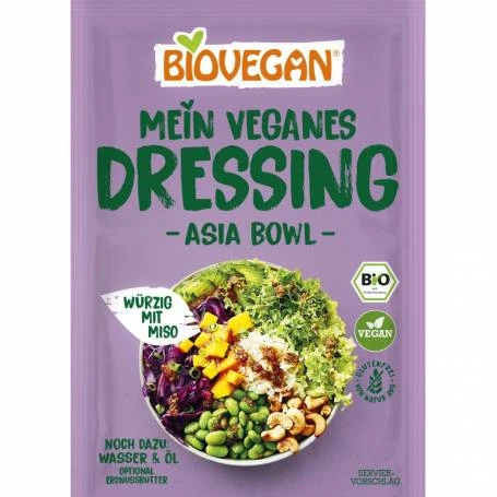 Mix dressing vegan pentru salata Asia, fara gluten, eco-bio, 13 g, Biovegan