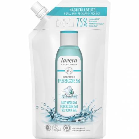 Gel de dus 2 in 1 cu aloe vera si cheratina vegetala, eco-bio, 500ml, Lavera