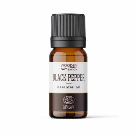 Ulei esential de piper negru, eco-bio, 5 ml, Wooden Spoon