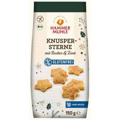 Stelute cu unt si scortisoara, fara gluten, eco-bio, 150g - Hammer Muhle