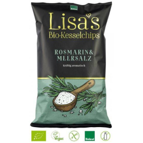 Chipsuri de cartofi cu rozmarin si sare de mare Fara gluten Eco-Bio 125g - Lisas