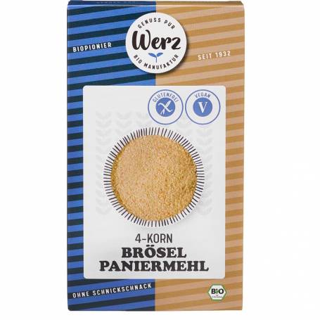 Pesmet din 4 cereale, fara gluten,eco-bio, 200 g, Werz