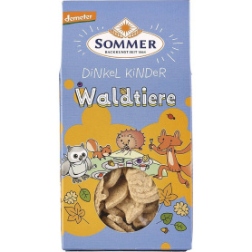 Biscuiti animalute din spelta, pentru copii, eco-bio, 150 G, Sommer-co