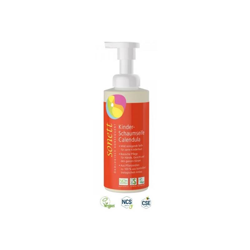 Sapun lichid cu galbenele pentru copii Ecologic 200ml - Sonett
