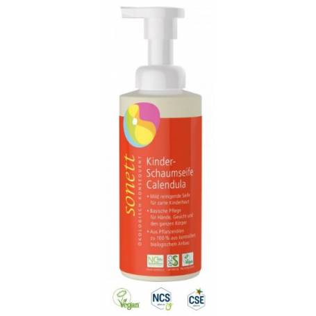 Sapun lichid cu galbenele pentru copii Ecologic 200ml - Sonett