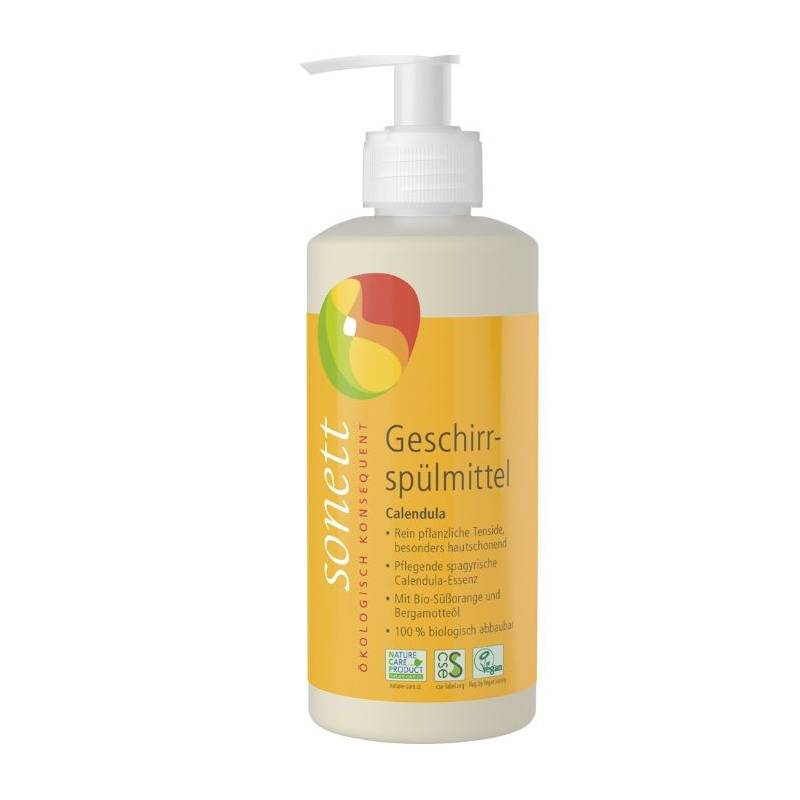 Detergent cu dozator pentru spalat vase cu galbenele Ecologic 300ml