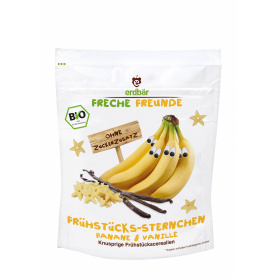 Cereale stelute pt. mic dejun cu banane si vanilie eco-bio 125g - Erdbar