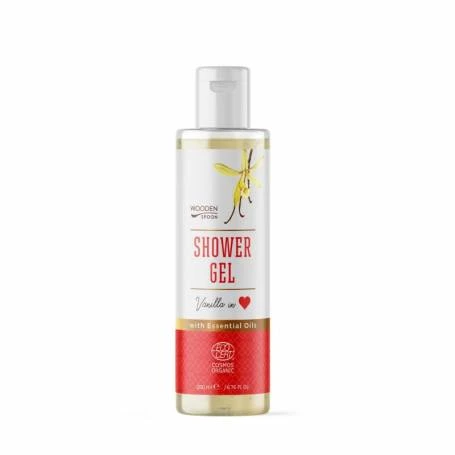 Gel de dus cu vanilie, Vanilla in love, eco-bio, 200 ml, Wooden Spoon