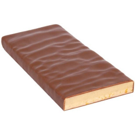 Ciocolata cu lapte umpluta cu ganache de vanilie si crispy de migdale, Von Christkindl, 70 g, Zotter
