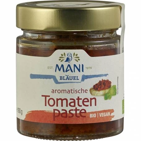 Pasta de tomate aromatizata, eco-bio, 180 g, Mani