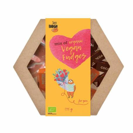 Cutie cadou cu caramele asortate, eco-bio, 195 g, SuperFudgio