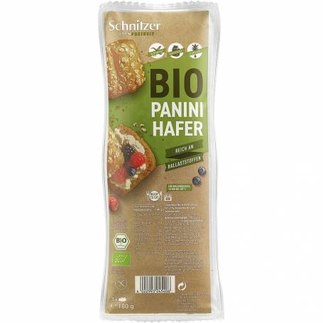 Chifle panini cu ovaz, fara gluten, 3 bucati, eco-bio, 180 g, Schnitzer