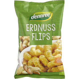 Pufuleti cu arahide, eco-bio, 115 g, Dennree