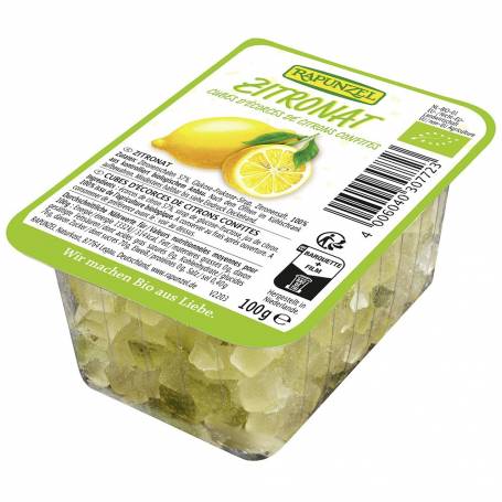 Coaja de lamaie confiata,  eco-bio, 100 g, Rapunzel