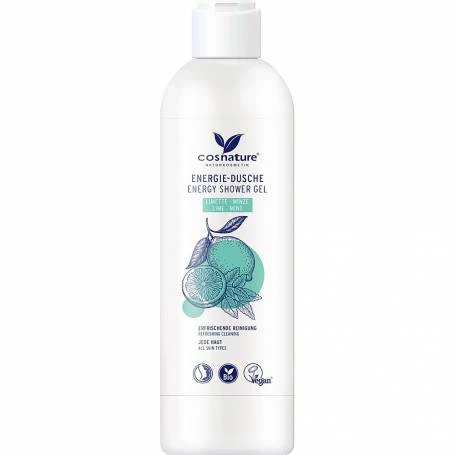 Gel de dus Energy cu limesi me nta, eco-bio, 250 ml, Cosnature