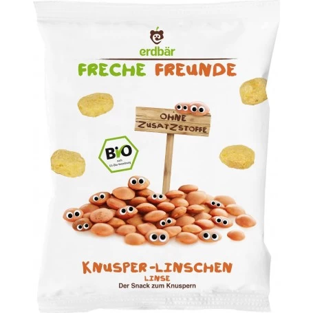 Gustare crocanta cu mere si morcovi eco-bio 40g - Erdbar