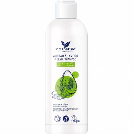 Sampon reparator cu avocado si migdale, eco-bio, 250 ml, Cosnature