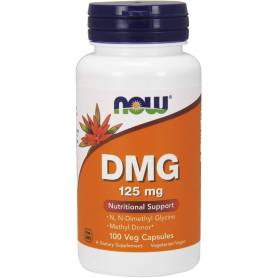 DMG (N-Dimethyl Glycine), 125mg, 100 capsule, Now Foods