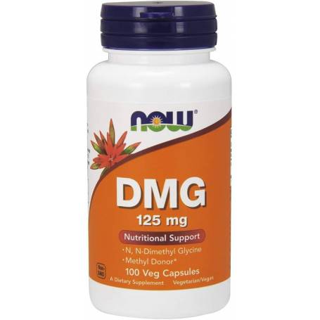 DMG (N-Dimethyl Glycine), 125mg, 100 capsule, Now Foods