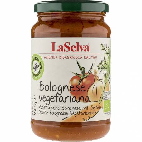 Sos bolognese vegetarian cu seitan, eco-bio, 350 g, LaSelva