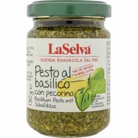 Pesto cu busuioc si Pecorino, eco-bio, 130 g, LaSelva