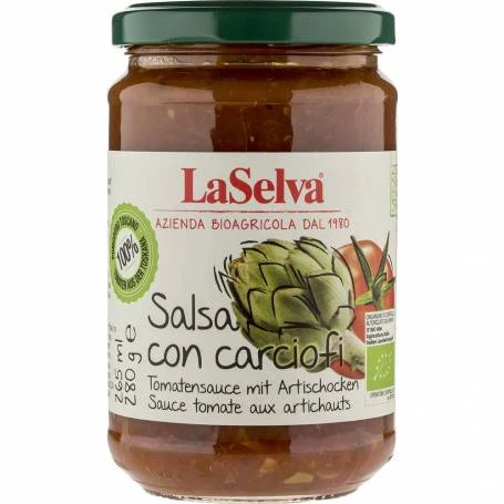 Sos de rosii cu anghinare, eco-bio, 280 g, LaSelva