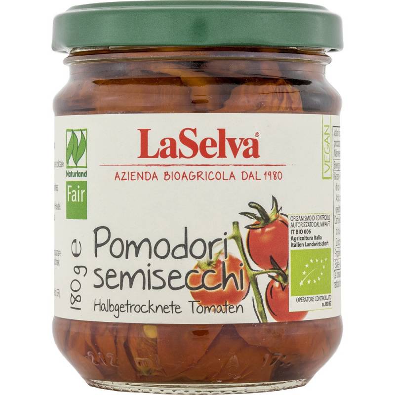 Rosii semiuscate in ulei de masline extravirgin, eco-bio, 180 g,
