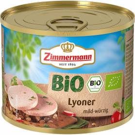 Conserva cu carne, eco-bio, fara gluten, 200 g, Lyoner Zimmermann
