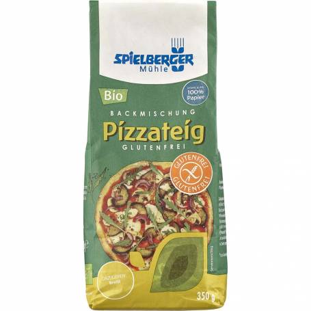 Mix de faina pentru aluat de pizza, eco-bio, fara gluten, 350 g, Spielberger