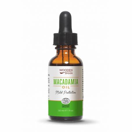 Ulei de Macadamia, eco-bio, 30 ml, Wooden Spoon