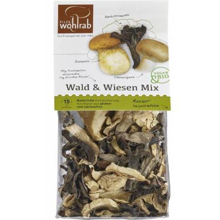 Mix de ciuperci salbatice deshidratate Eco-Bio 30g - Wohlrab